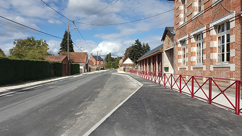 Travaux de voirie à Chaon