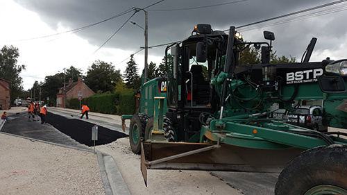 Travaux de voirie à Chaon