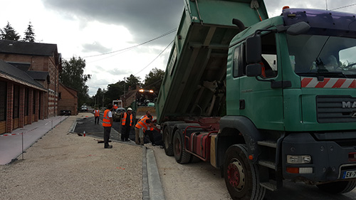 Travaux de voirie à Chaon