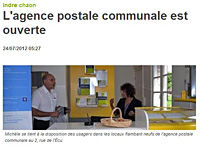 La poste à Chaon